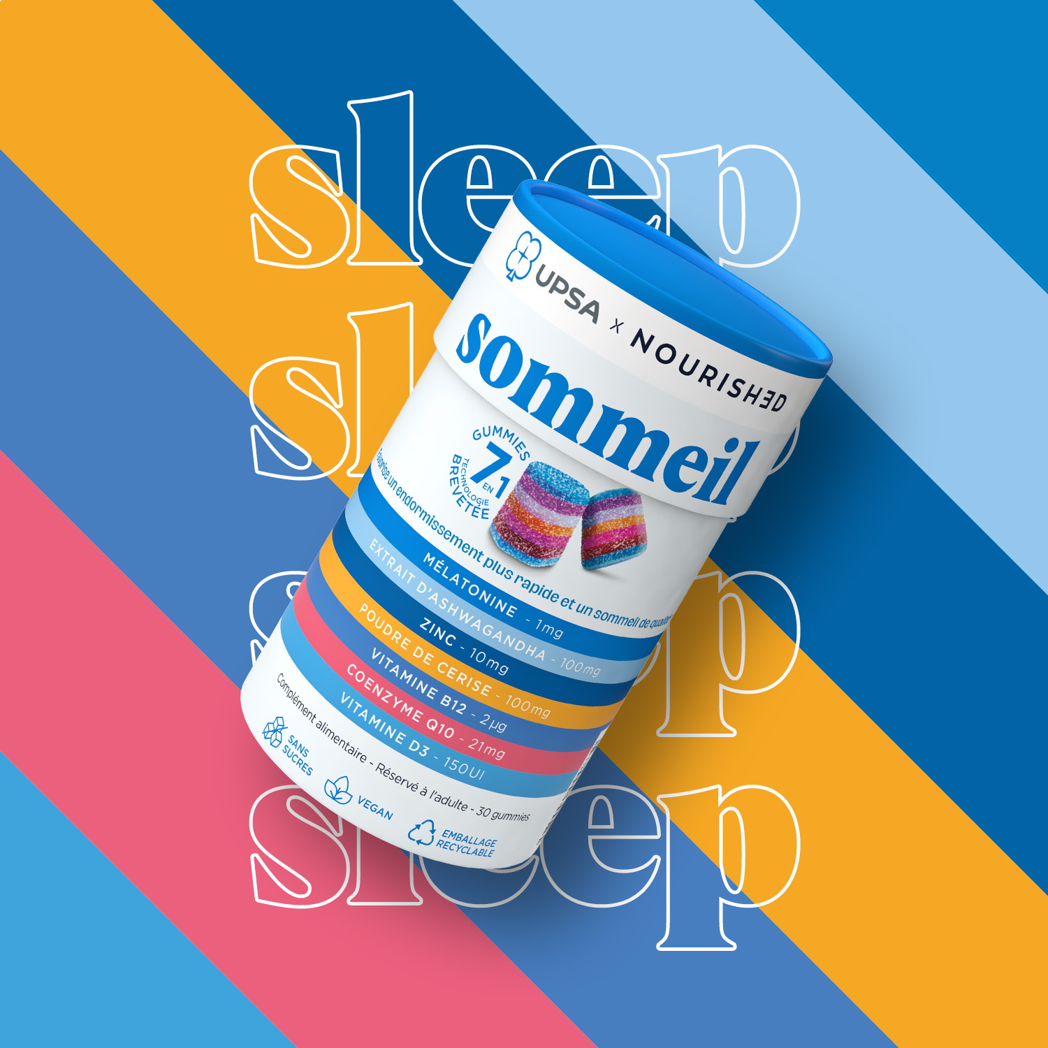 UPSA x Nourished Gummies 7-in-1 Relax/Sleep - Image 2